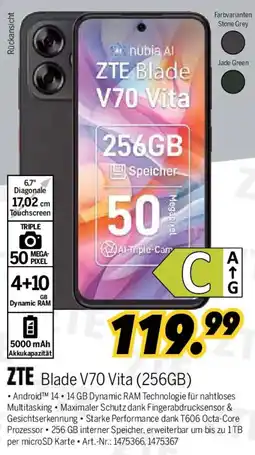 MEDIMAX ZTE Blade V70 Vita (256GB) Angebot