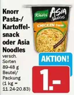 AEZ Knorr Pasta-/ Kartoffel- snack oder Asia Noodles Angebot