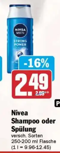 AEZ Nivea Shampoo oder Spülung Angebot