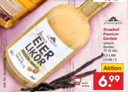 Netto Marken-Discount Zinselhof Premium Eierlikör Angebot