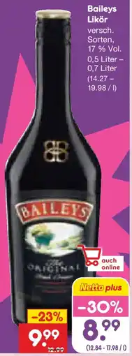 Netto Marken-Discount Baileys Likör Angebot