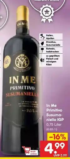 Netto Marken-Discount In me primitivo susumaniello IGP Angebot