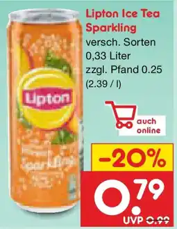 Netto Marken-Discount Lipton Ice Tea Sparkling Angebot