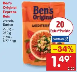 Netto Marken-Discount Ben's Original Express Reis Angebot