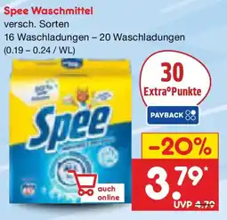 Netto Marken-Discount Spee Waschmittel Angebot