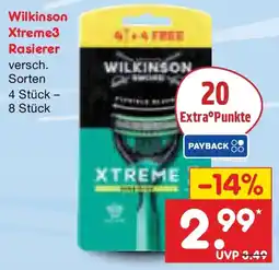 Netto Marken-Discount Wilkinson Xtreme3 Rasierer Angebot