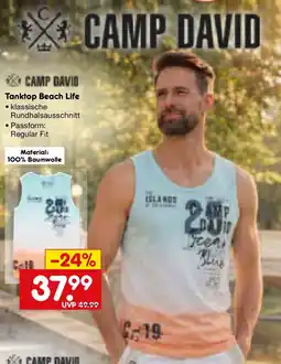 Netto Marken-Discount CAMP DAVID Tanktop Beach Life Angebot