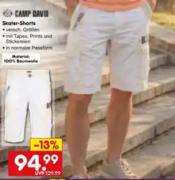 Netto Marken-Discount CAMP DAVID Skater-Shorts Angebot