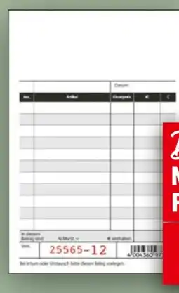 Handelshof Sigel Kassenblöcke Angebot