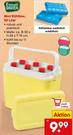Netto Marken-Discount Livings garden mini kühlbox, 10 liter Angebot