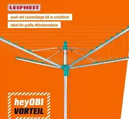OBI Leifheit Wäschespinne Linomatic 400 Easy Angebot