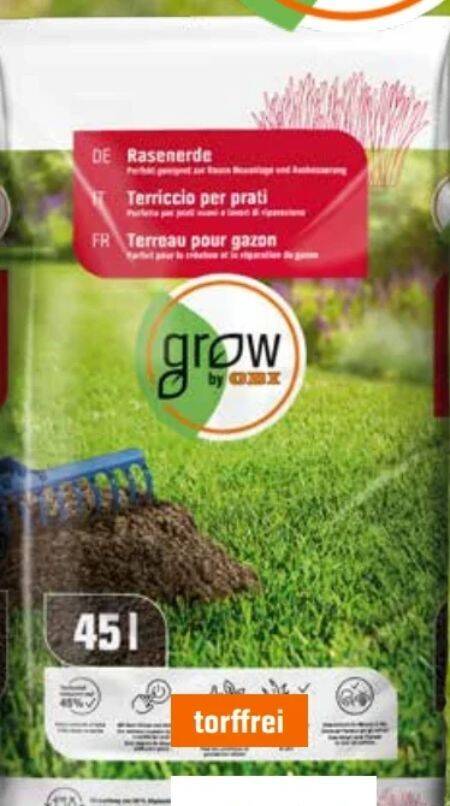 Grow By Obi Rasenerde 45 l Angebot bei OBI