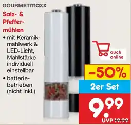 Netto Marken-Discount GOURMETmaxx Salz- & Pfeffermühlen Angebot