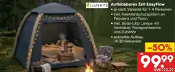Netto Marken-Discount JUSKYS Aufblasbares Zelt EasyFlow Angebot