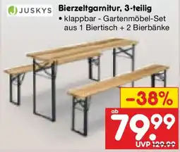 Netto Marken-Discount JUSKYS Bierzeltgarnitur, 3-teilig Angebot