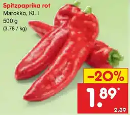 Netto Marken-Discount Spitzpaprika rot Angebot