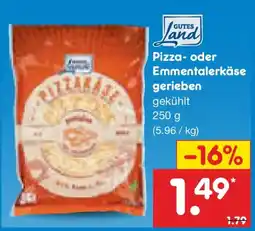 Netto Marken-Discount Pizza- oder Emmentalerkäse gerieben Angebot