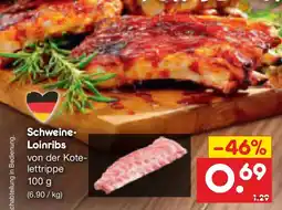 Netto Marken-Discount Schweine Loinribs Angebot