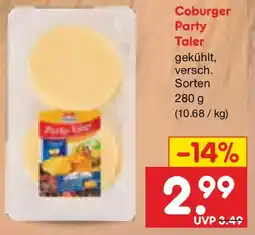Netto Marken-Discount Coburger Party Taler Angebot