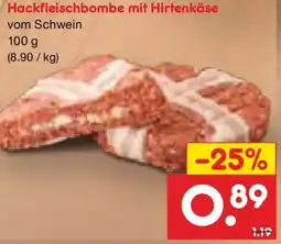 Netto Marken-Discount Hackfleischbombe mit Hirtenkäse Angebot