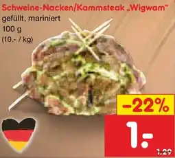 Netto Marken-Discount Schweine-Nacken/Kammsteak ,,Wigwam" Angebot