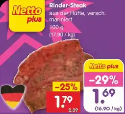 Netto Marken-Discount Rinder-Steak Angebot
