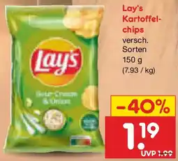 Netto Marken-Discount Lay's Kartoffelchips Angebot