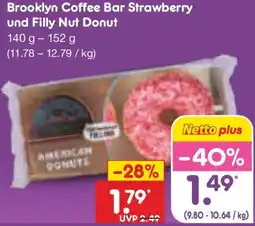 Netto Marken-Discount Brooklyn Coffee Bar Strawberry und Filly Nut Donut Angebot