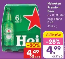 Netto Marken-Discount Heineken Premium Beer Angebot