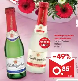 Netto Marken-Discount Rotkäppchen Sekt oder alkoholfrei Angebot