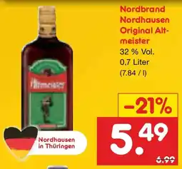 Netto Marken-Discount Nordbrand Nordhausen Original Altmeister Angebot