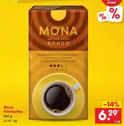 Netto Marken-Discount Mona Filterkaffee Angebot