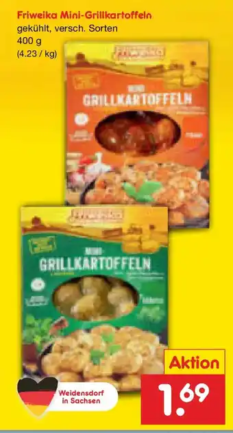 Netto Marken-Discount Friweika Mini-Grillkartoffeln Angebot