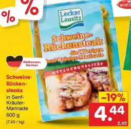 Netto Marken-Discount Schweine Rückensteaksteaks Angebot