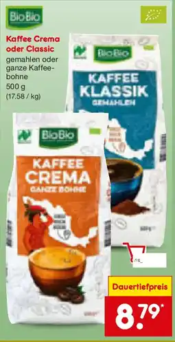 Netto Marken-Discount Bio Bio Kaffee Crema oder Classic Angebot