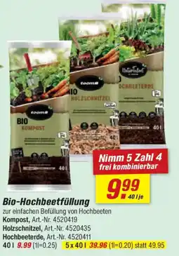 toom Baumarkt Bio-Hochbeetfüllung Angebot