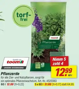 toom Baumarkt Pflanzerde Angebot