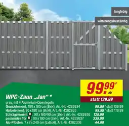 toom Baumarkt WPC-Zaun ..Jan" Angebot