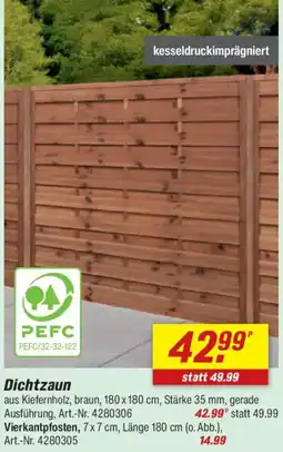 toom Baumarkt Dichtzaun Angebot