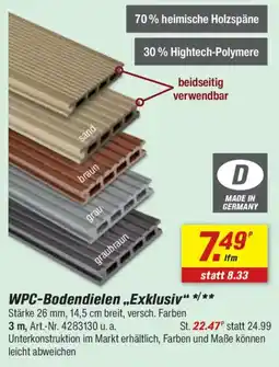 toom Baumarkt WPC-Bodendielen „Exklusiv“ Angebot