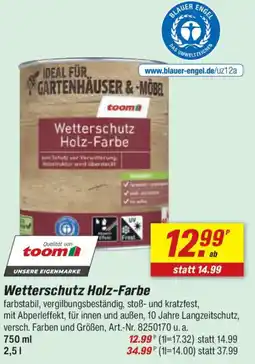 toom Baumarkt Wetterschutz Holz-Farbe Angebot