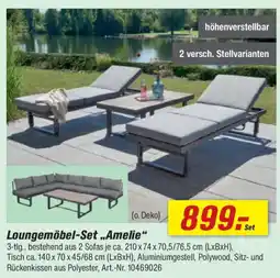 toom Baumarkt Loungemöbel-Set „,Amelie" Angebot