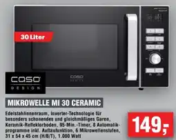 Handelshof caso DESIGN Mikrowelle mi 30 ceramic Angebot