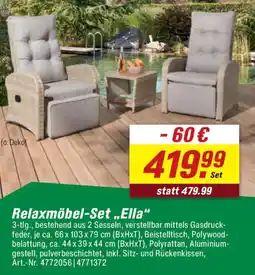 toom Baumarkt Relaxmöbel-Set „,Ella" Angebot