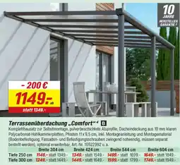 toom Baumarkt Terrassenüberdachung „Comfort" Angebot