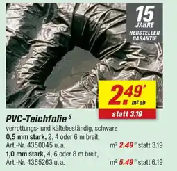 toom Baumarkt PVC-Teichfolie Angebot