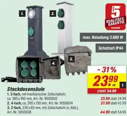 toom Baumarkt Steckdosensäule Angebot