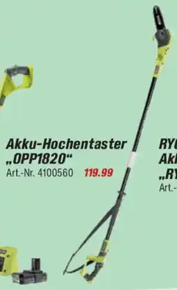 toom Baumarkt RYOBI Akku-Hochentaster "OPP1820" Angebot