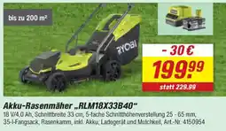 toom Baumarkt RYOBI Akku-Rasenmäher,,RLM18X33B40" Angebot