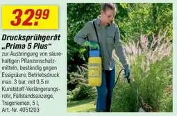toom Baumarkt GLORIA Drucksprühgerät ,,Prima 5 Plus" Angebot